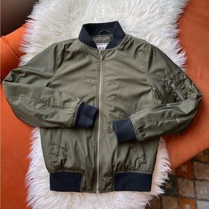 Garage Green Bomber Jacket Size XS